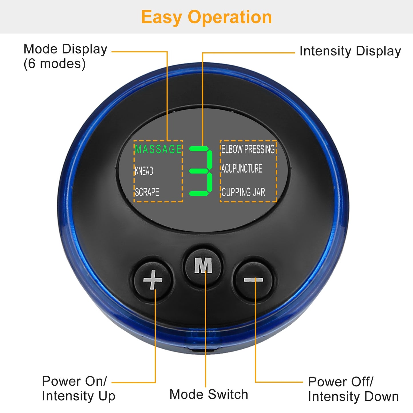 Rechargeable EMS Foot Massage Pad with Adjustable 6Modes and 9Intensities