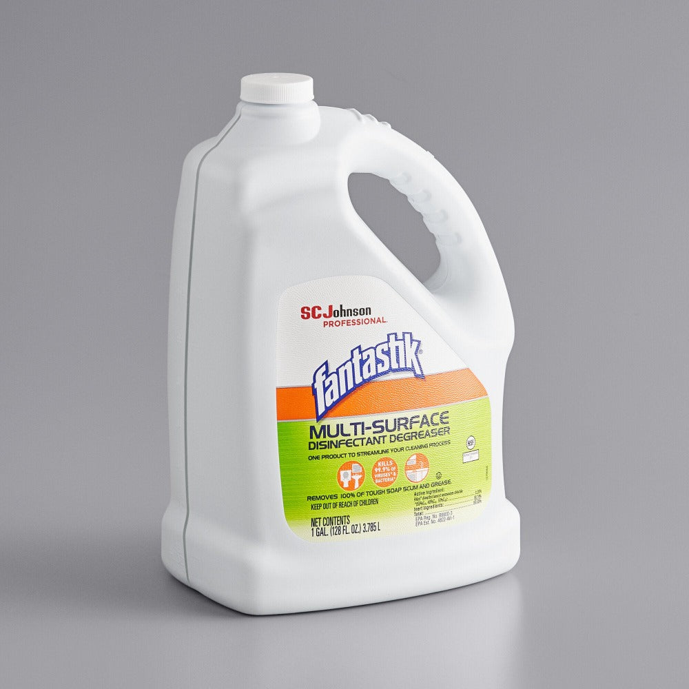 SC Johnson Fantastik Multi-Surface Cleaner, Disinfectant & Degreaser, 1 Gallon