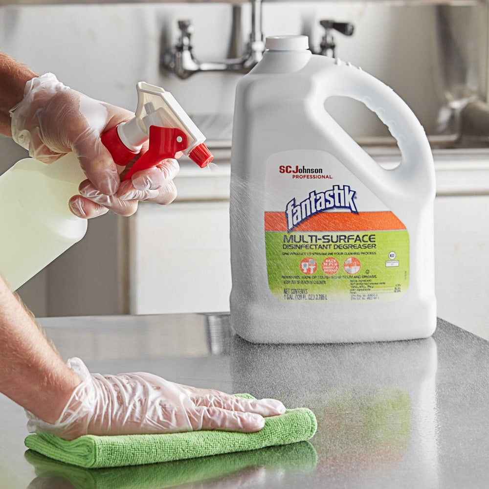 SC Johnson Fantastik Multi-Surface Cleaner, Disinfectant & Degreaser, 1 Gallon