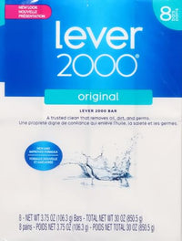 Lever 2000 Refreshing Body Soap and Facial Cleanser - 4 oz Bars, Pack of 8