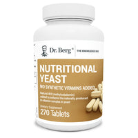 Dr. Berg Nutritional Yeast Tablets - B12 & B Vitamin Complex, 270 Vegan