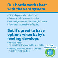 Dr. Brown's Glass Wide-Neck Baby Bottles - 9 oz (2-Pack)