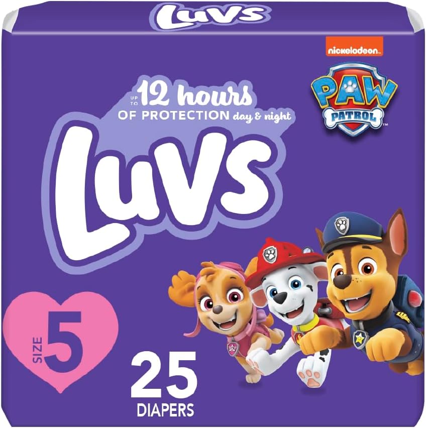 Luvs Diapers Paw Patrol Disposable Baby Diapers Size 5 (25 Count)