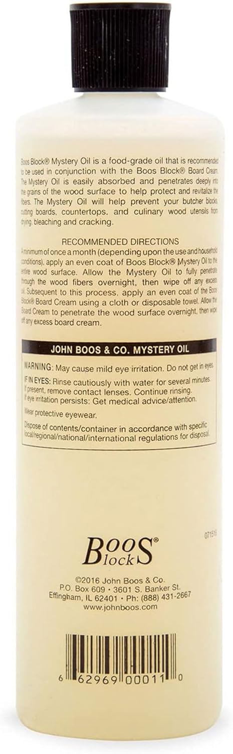 John Boos Antimicrobial Mystery Oil for Cutting Boards 16 Oz (3 Pack)