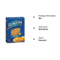 Ronzoni Rings Enriched Macaroni Non GMO 16 Oz. Pack Of 3.