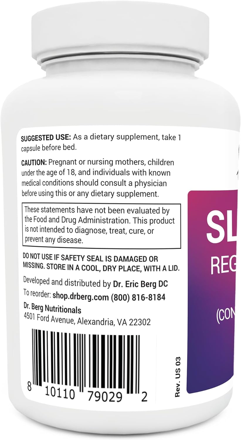 Dr. Berg Sleep Aid - Natural Rest Support - 90 Capsule