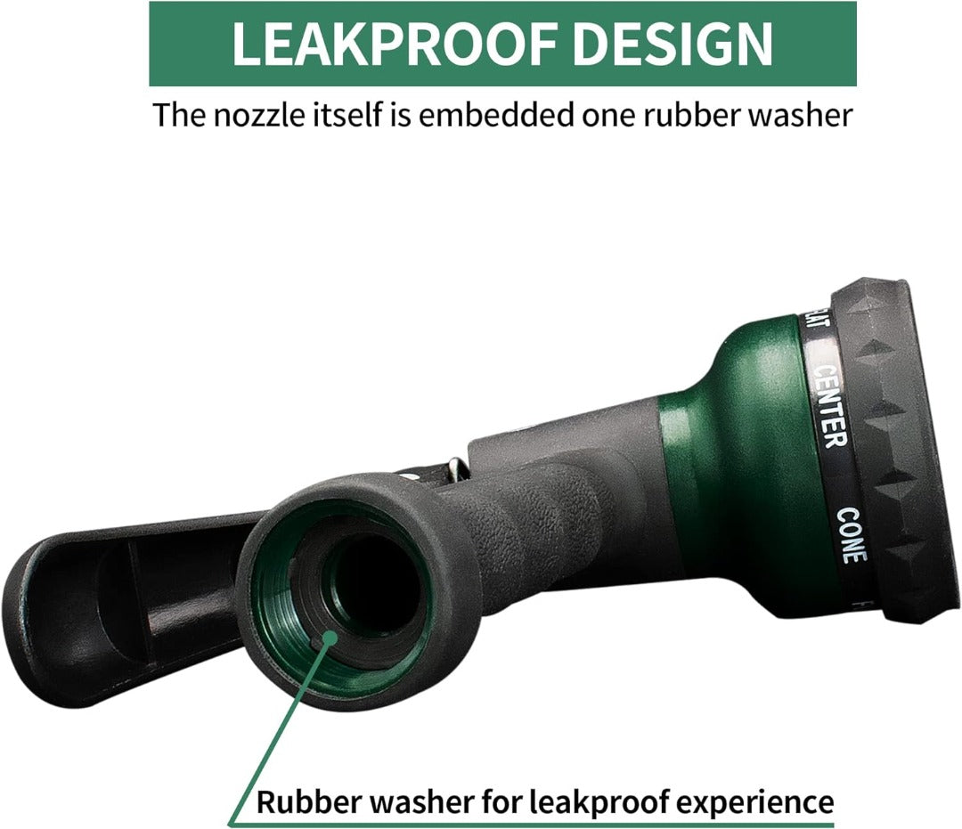 AUTOMAN- Garden-Hose-Nozzle with Heavy Duty 7 Adjustable Watering Patterns