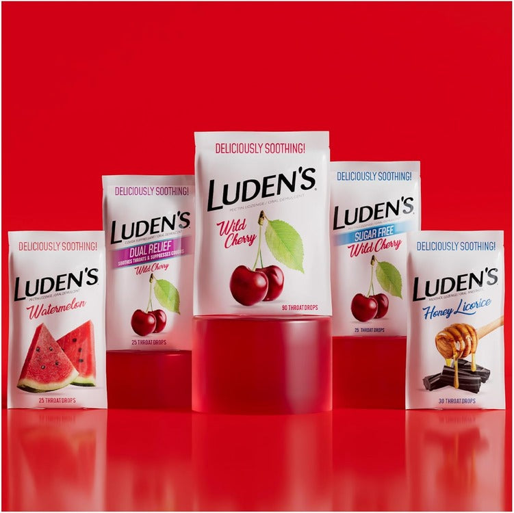 Luden's Wild Honey Flavor Deliciously Soothing Throat Drops 30 Count