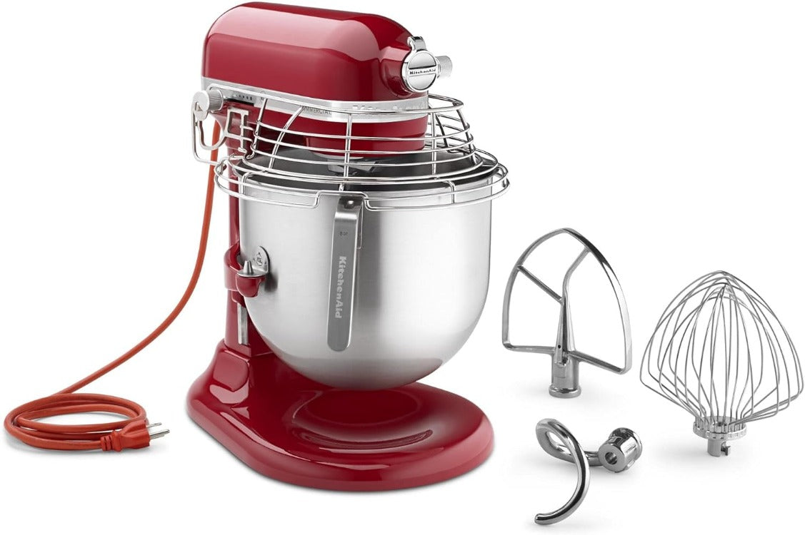 Commercial Countertop Mixer with Bowl-Red