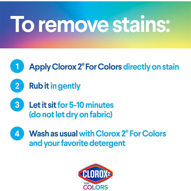 Clorox 2 Colors Unscented Liquid 33 Ounces