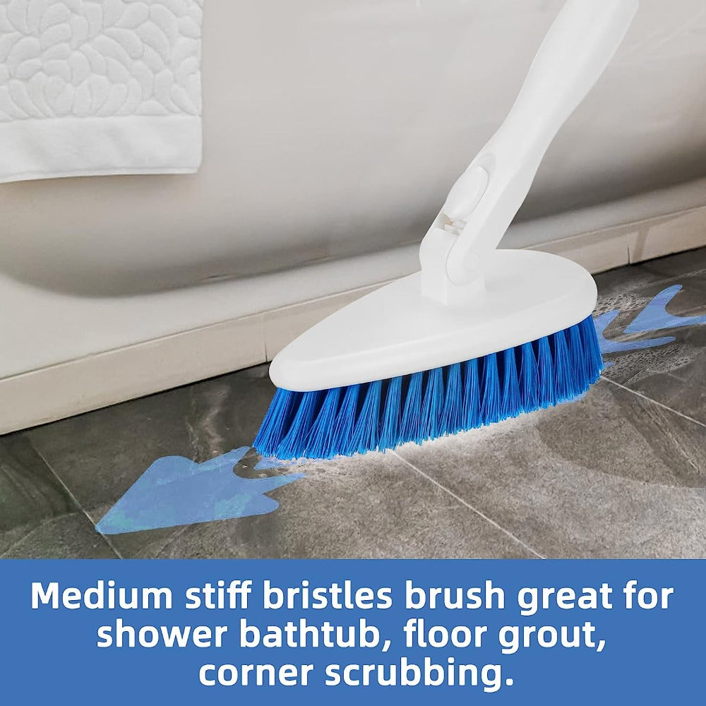 Qaestfy Shower Tub and brush for Bathroom Wall and Floor Scrubbing-51in