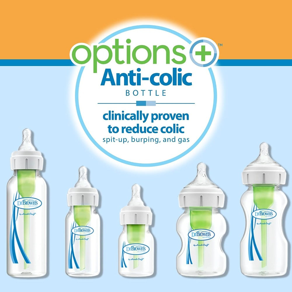 Dr. Brown's Glass Wide-Neck Baby Bottles - 9 oz (2-Pack)