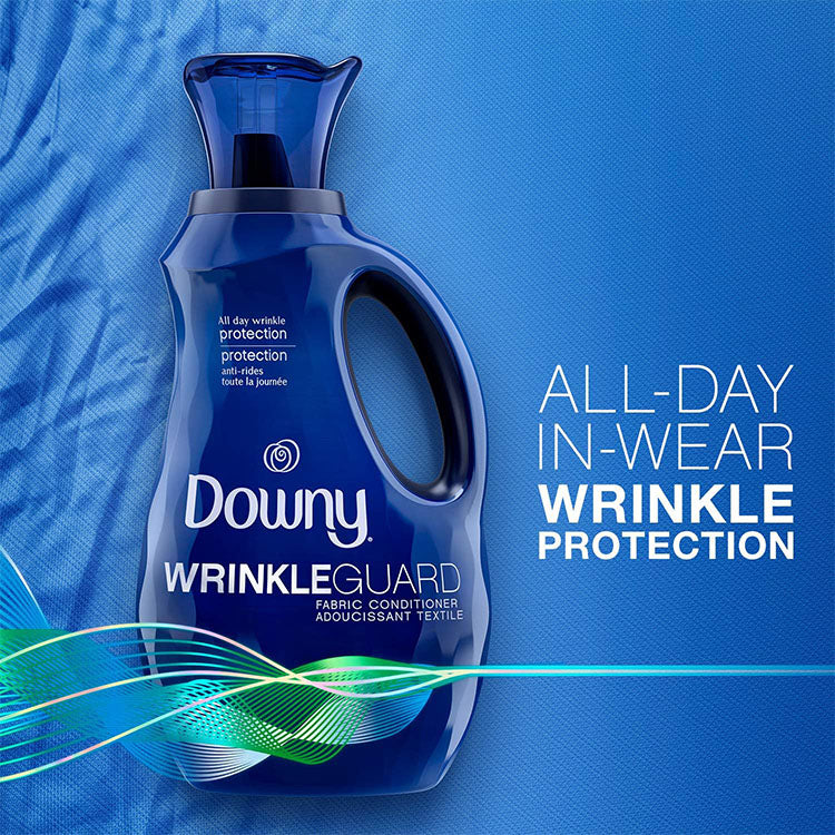 Downy Wrinkleguard Liquid Fabric Softener & Conditioner, Fresh, 48 Fl Oz.