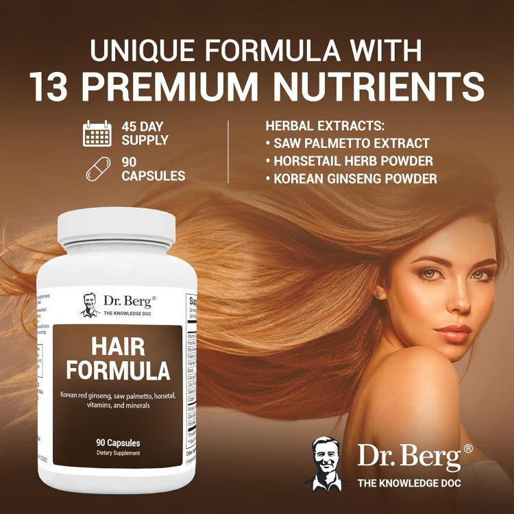 Dr. Berg All-in-One Hair, Skin & Nails Vitamins - 90 Vegan Capsules