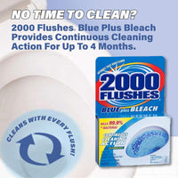 Toilet Bowl Cleaner 2000 Flushes-208017 Blue Plus Bleach Automatic  3.5 Oz