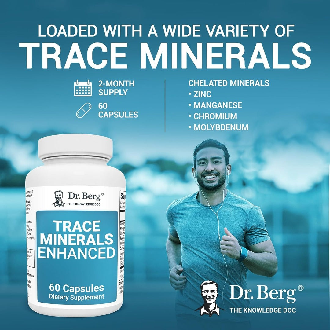 Dr. Berg Trace Minerals Enhanced Complex - Dietary Supplements - 60 Capsules