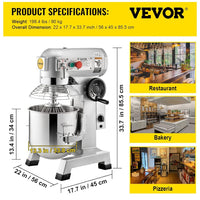 VEVOR Commercial Stand Electric Mixer