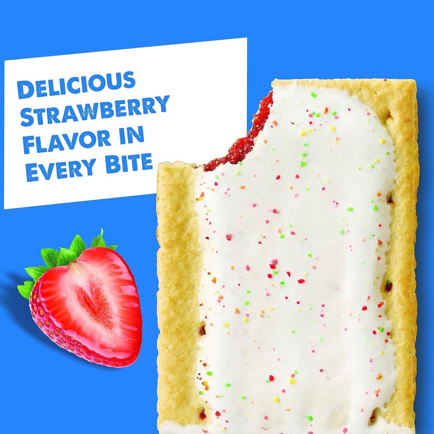 Pop-Tarts Frosted Strawberry Toaster Pastries for Kids Family Pack 54.1 oz