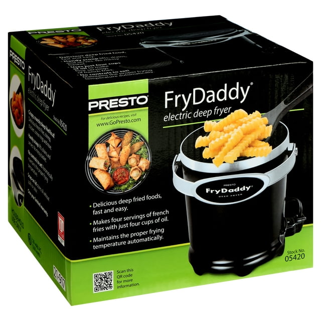 Presto 05420 FryDaddy Electric Deep Fryer Small Appliance - 4 cup