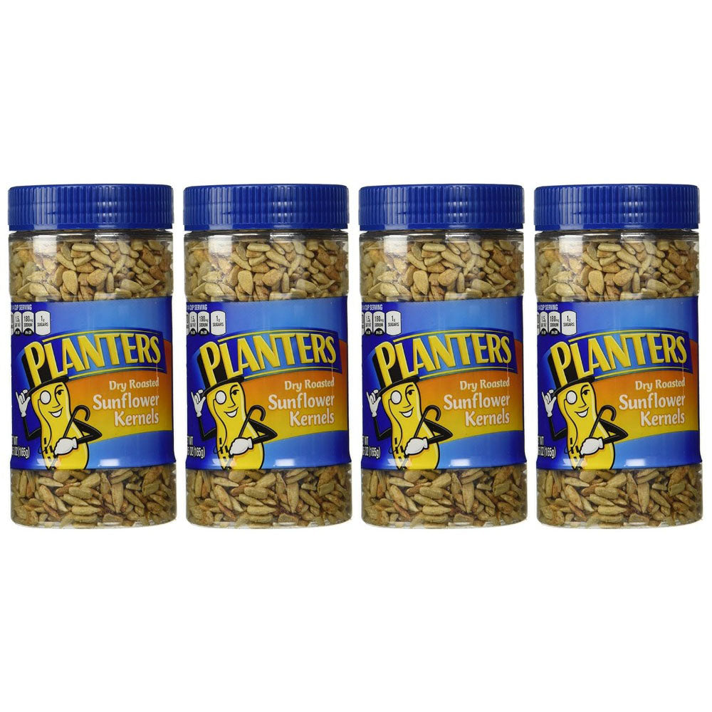 Planters Sunflower Kernels Dry Roasted  5.85oz jar (pack of 4)