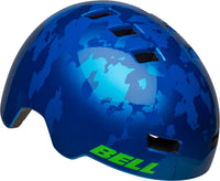 Child Multisport Helmet Blue Camo Lightweight Gear for Kids 5+