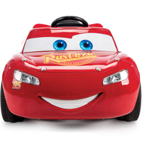 Ride-On Lightning McQueen with Flashing Lights and Traction Tires for Kids 3+