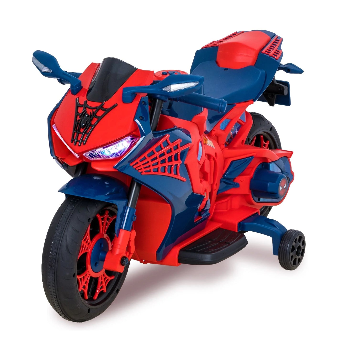 Spider-Man Ride-On Motorcycle with Realistic Lights and Sound, for kids Age 3+