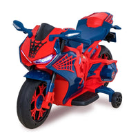 Spider-Man Ride-On Motorcycle with Realistic Lights and Sound, for kids Age 3+