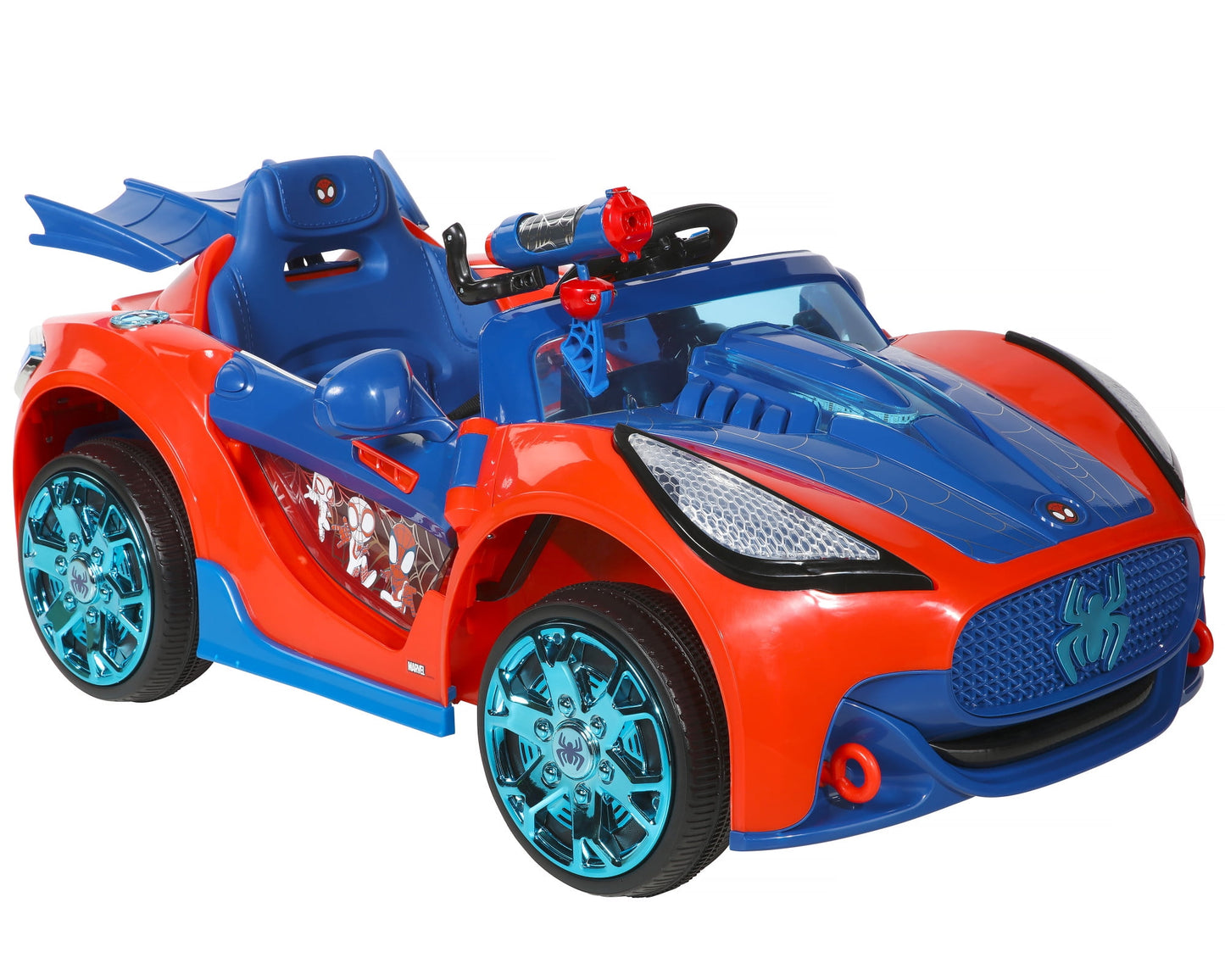 Ride-On Spider-Man 6-Volt with Light and Sound for Kids 3+