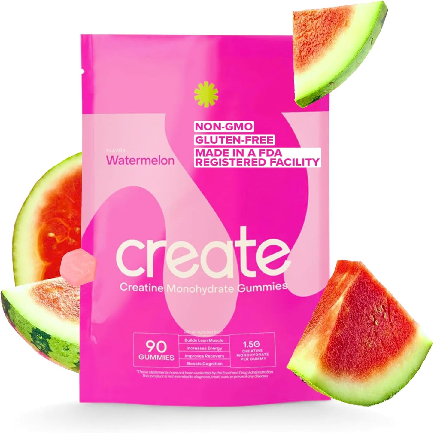 Monohydrate Gluten-Free Gummies for Enhanced Focus and Strength