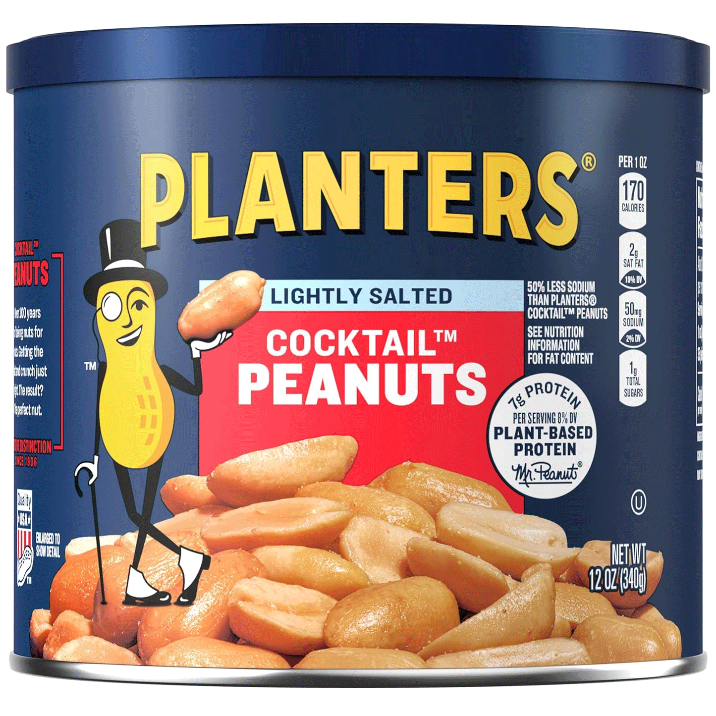 Planters Cocktail Peanuts Lightly Salted 12 oz