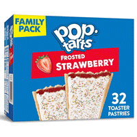 Pop-Tarts Frosted Strawberry Toaster Pastries for Kids Family Pack 54.1 oz