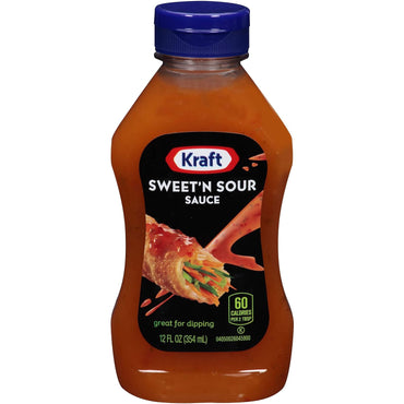 Kraft Sweet & Sour Sauce Squeeze Bottle 12oz (Pack of 3)