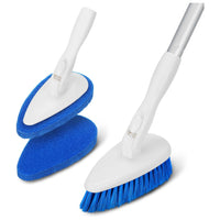 Qaestfy Shower Tub and brush for Bathroom Wall and Floor Scrubbing-51in