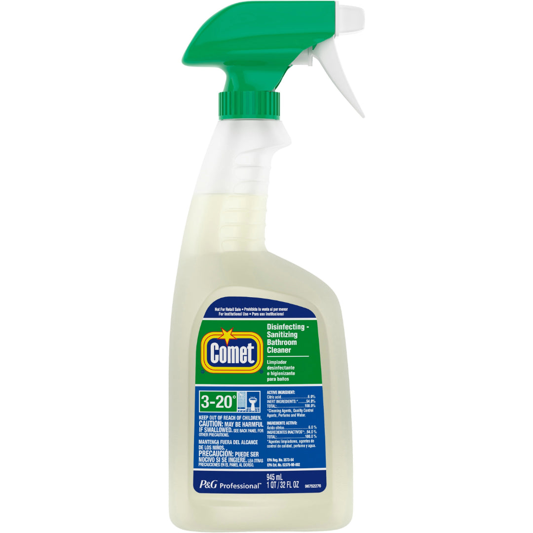 Comet Bathroom Disinfecting-Sanitizing Cleaner, 32 oz. Trigger Bottle