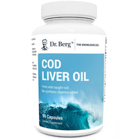 Dr. Berg Cod Liver Oil - Omega-3, Vitamins A & D - 90 Capsules