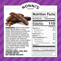 Nonni's Dark Chocolate Almond Biscotti Italian Cookies 6.88 oz Pack of 1