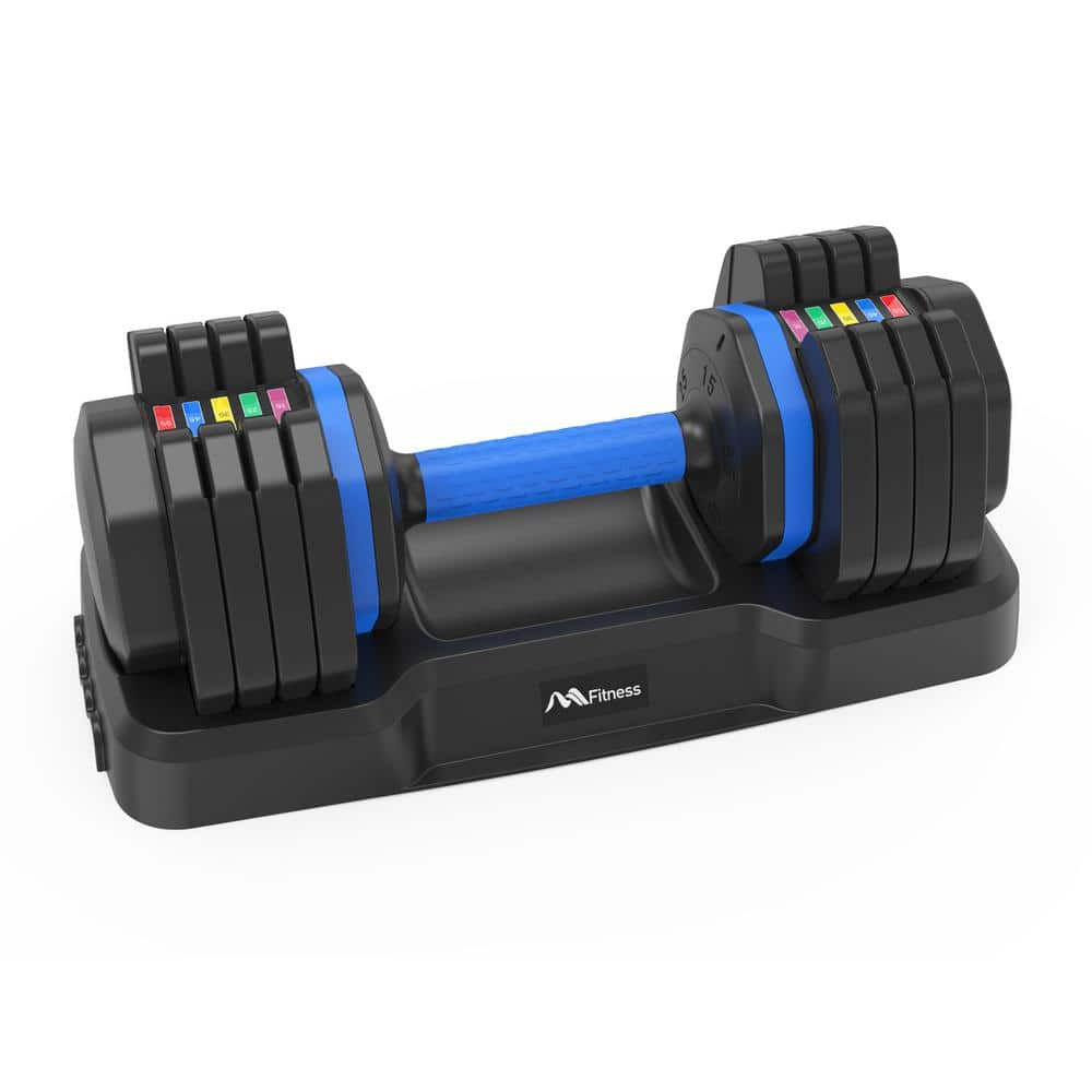 Adjustable Single Dumbell with Tray-55 lb