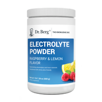 Dr. Berg Electrolyte Powder Raspberry & Lemon Flavor 100 Servings