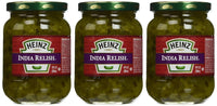 Heinz India Relish Crunchy and Flavorful 10 Oz Glass Jar (Pack of 3)