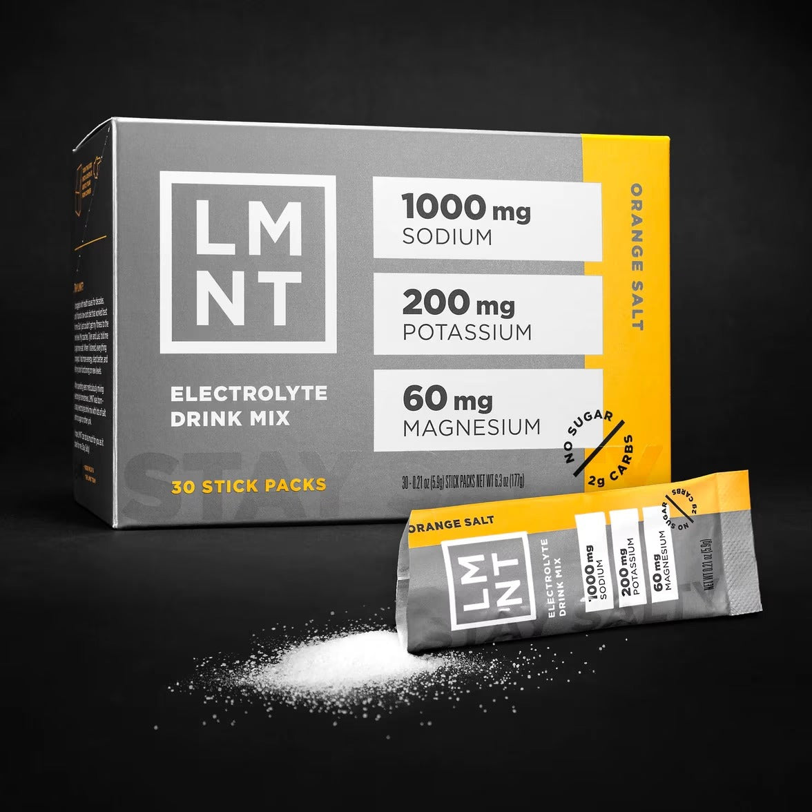 LMNT Keto Electrolyte Powder Packets Orange Salt - 30 Stick Packs