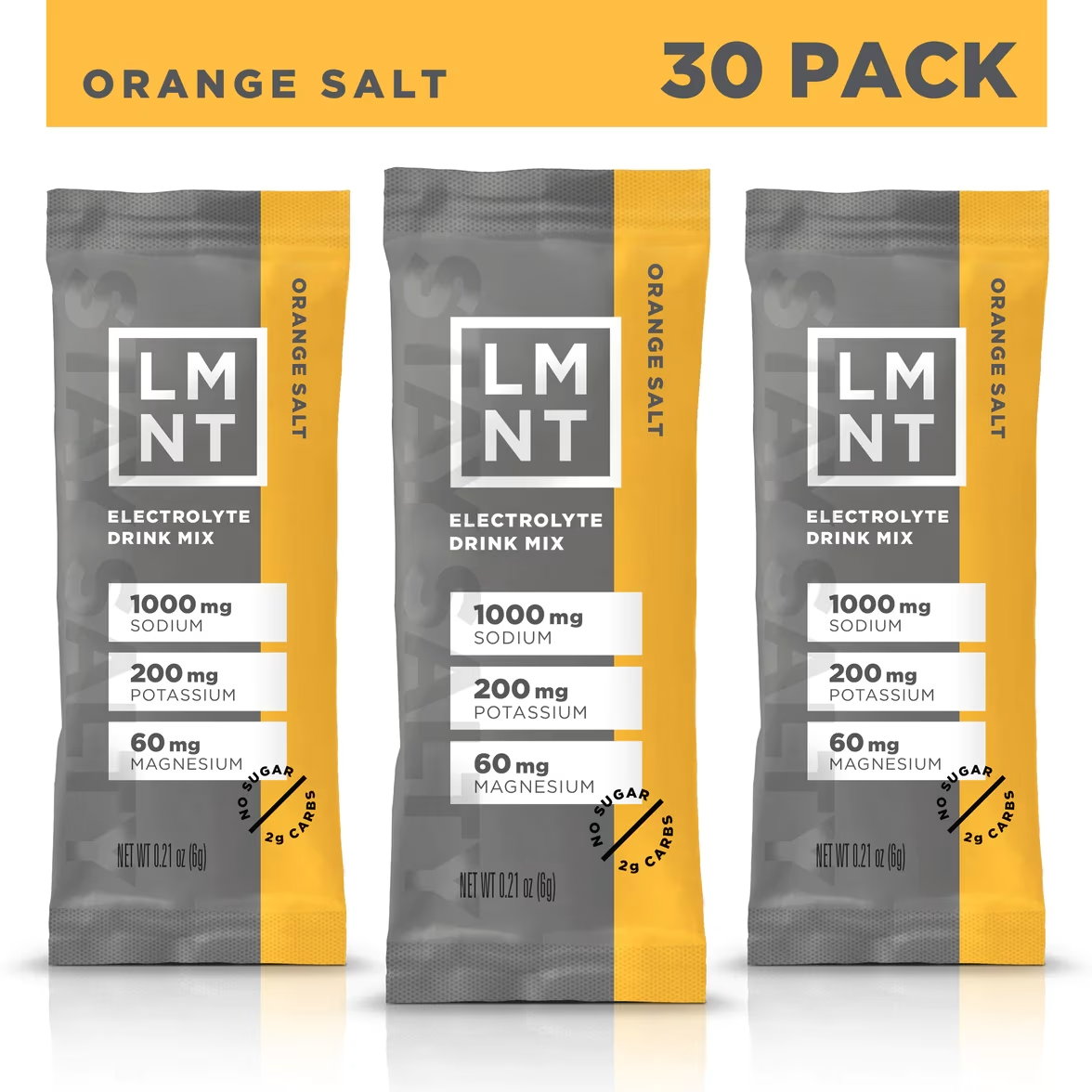 LMNT Keto Electrolyte Powder Packets Orange Salt - 30 Stick Packs