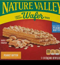 Nature Valley Peanut Butter Wafer Bars - Crispy Creamy Snack Bars 6.5 OZ(5 Pack)