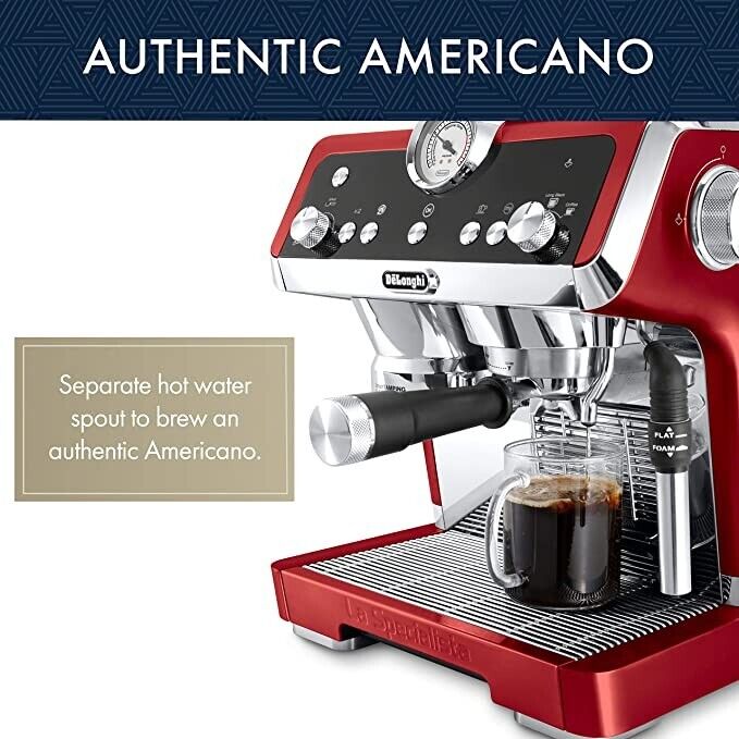 Espresso Machine with Sensor Grinder EC9335R RED