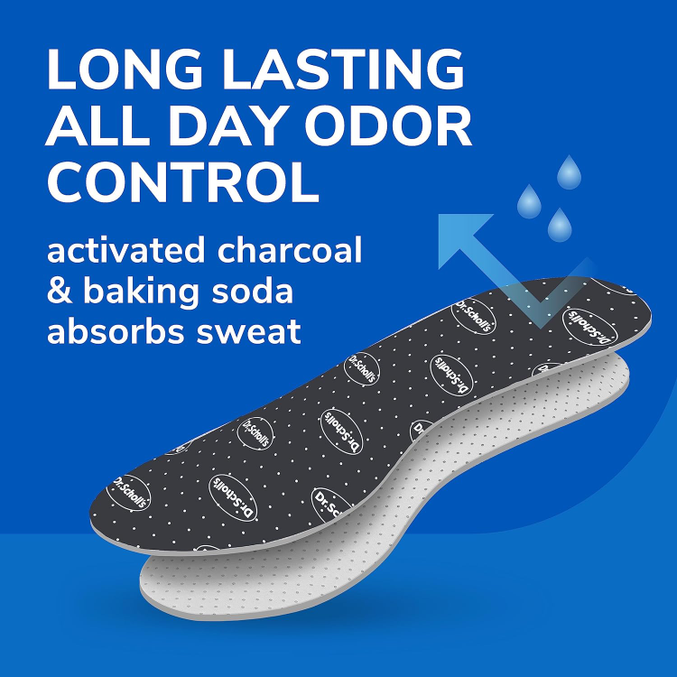 Dr. Scholl's Odor Free & Dry Comfort Insoles Unisex inserts 1-Pair