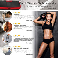 HURTLE Standing Vibration Fitness with Adjustable Speed Red