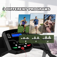 Folding Electric Treadmill with LCD Display and Phone Holder