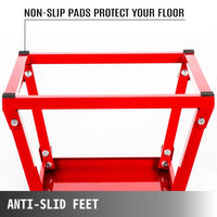 Plyometric Platform Box with Rubber Grip 18 in. Red