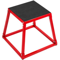 Plyometric Platform Box with Rubber Grip 18 in. Red