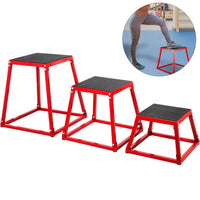 Fitness Exercise Jump Box Step for Cross-Fit & Conditioning-Red